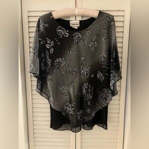 Vintage Odeon Y2K Glitter Shrug Top